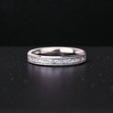Aureum Silver – Bague en carbure de tungstène