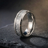 Aureum Silver – Bague en carbure de tungstène