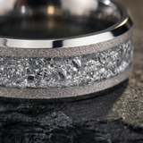 Aureum Silver – Bague en carbure de tungstène