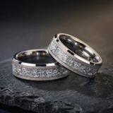 Aureum Silver – Bague en carbure de tungstène