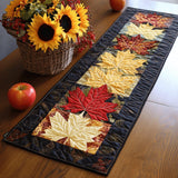 Chemin de table matelassé Magie des Feuilles d'Automne
