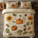 Ensemble de lit matelassé 3 pièces - Automne