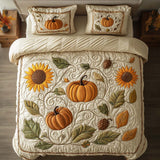 Ensemble de lit matelassé 3 pièces - Automne