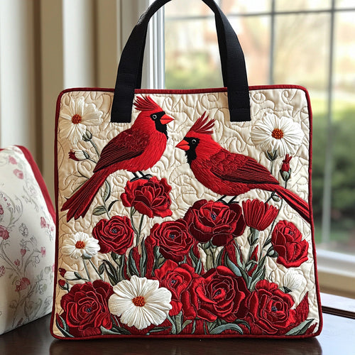 Sac cabas cardinal rouge matelassé