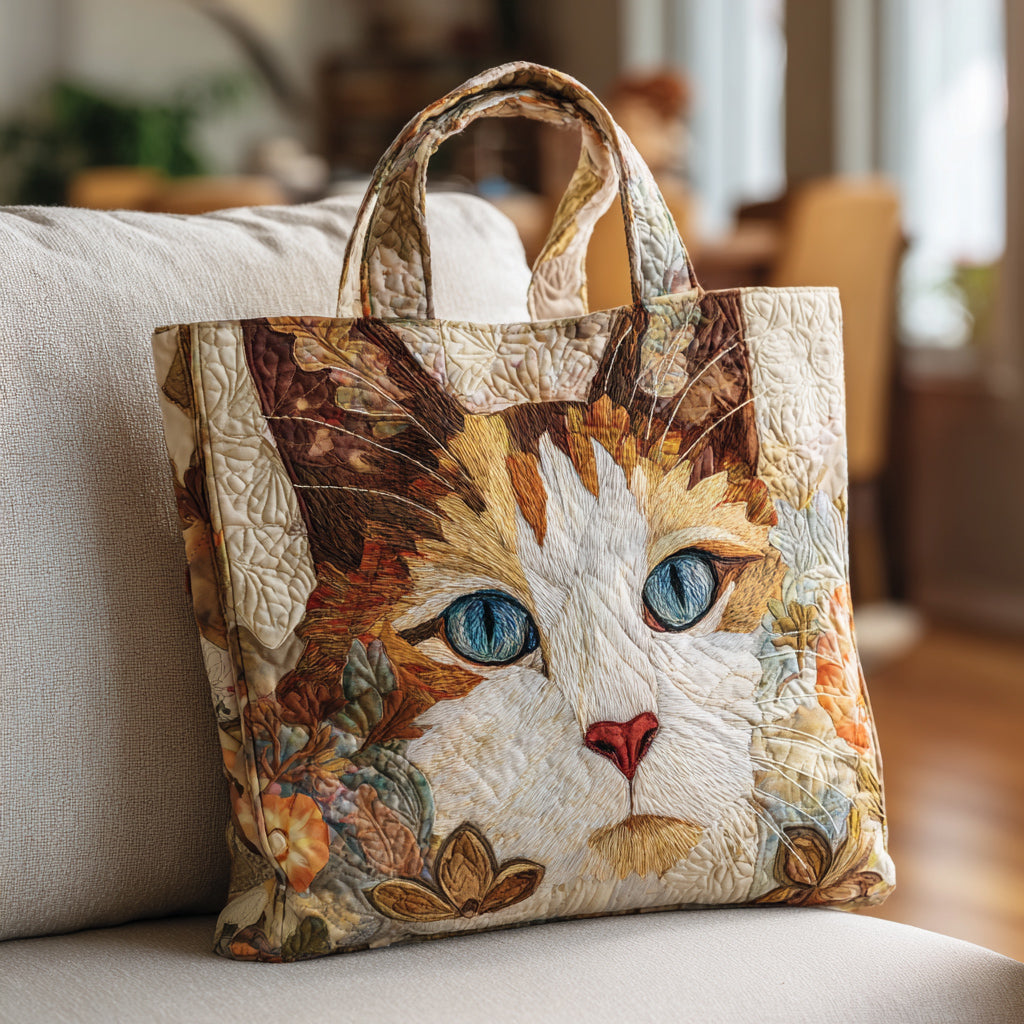 Sac cabas chat matelassé