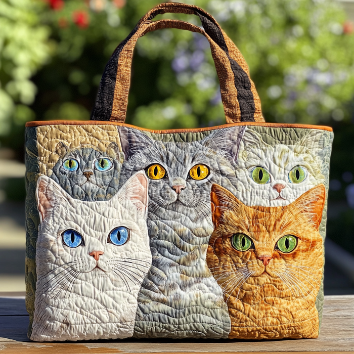 Sac cabas chat matelassé