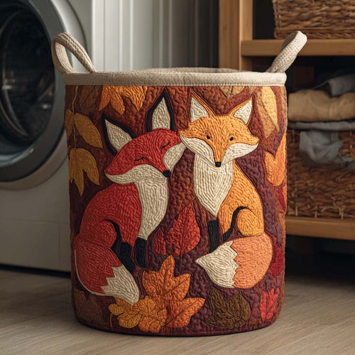 Panier à linge matelassé Braise d'Automne