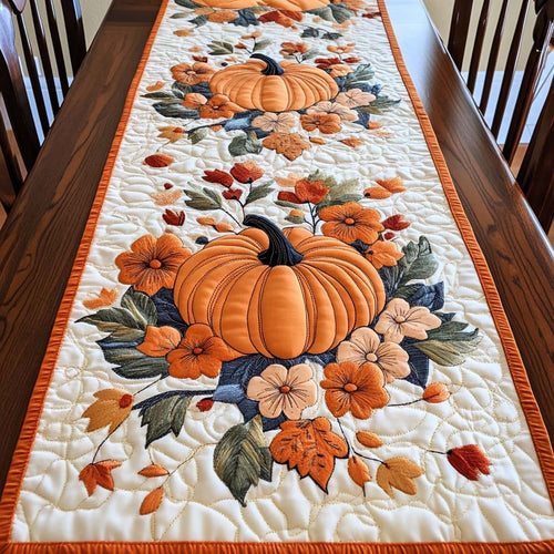 Chemin de table matelassé Étreinte d'Automne