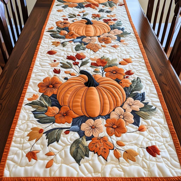 Chemin de table matelassé Étreinte d'Automne