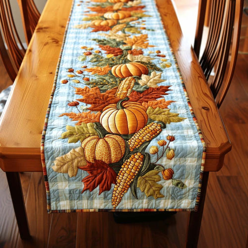 Chemin de table matelassé Moisson d'Automne