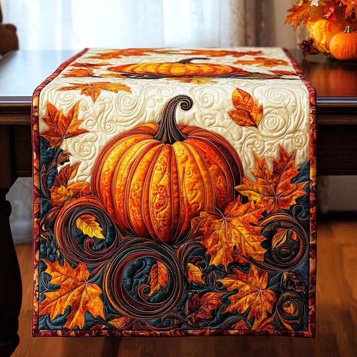 Chemin de table matelassé Récolte d'Automne