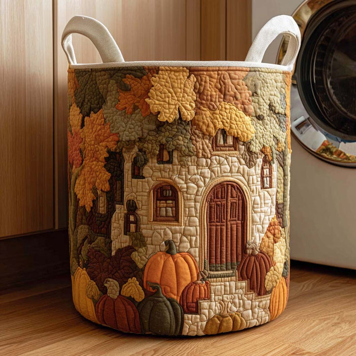 Panier à linge matelassé Danse des Feuilles