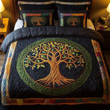 Ensemble de lit matelassé 3 pièces - Majesté d'Automne