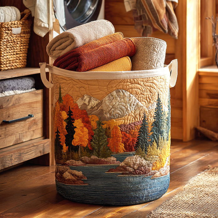 Panier à linge matelassé Rivière d'Automne