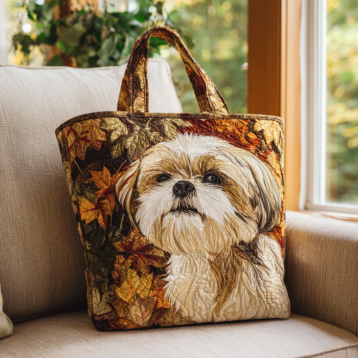 Sac cabas shih tzu matelassé