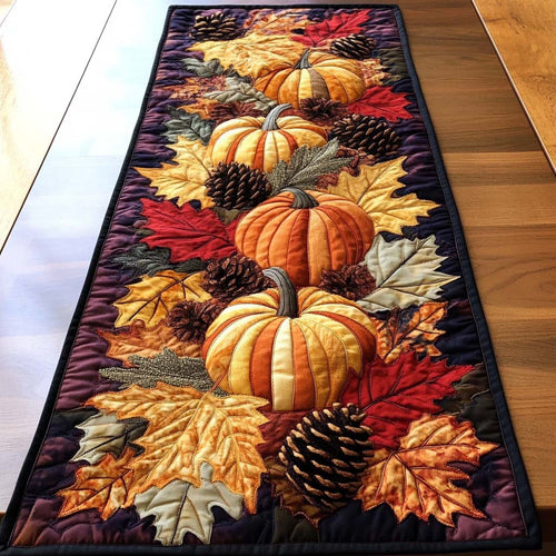 Chemin de table matelassé Trésors d'Automne