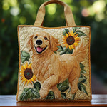 Sac à main matelassé golden retriever, brodé main – Mathilde Montreux