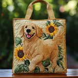 Sac à main matelassé golden retriever, brodé main – Mathilde Montreux