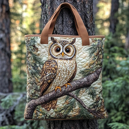 Sac cabas hibou matelassé