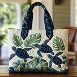 Sac à main matelassé grâce de la tortue marine, brodé main – Mathilde Montreux