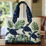 Sac à main matelassé grâce de la tortue marine, brodé main – Mathilde Montreux