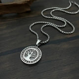 Collier arbre de vie aspect doré avec zircones