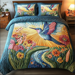 Ensemble de lit matelassé 3 pièces - Envol Fleuri