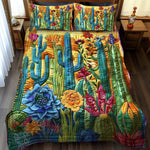 Ensemble de lit matelassé 3 pièces - Cactus