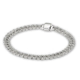 Large bracelet maille gourmette doré