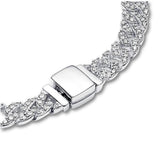 Large bracelet maille gourmette doré