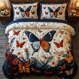 Ensemble de lit matelassé 3 pièces - Douceur des Papillons