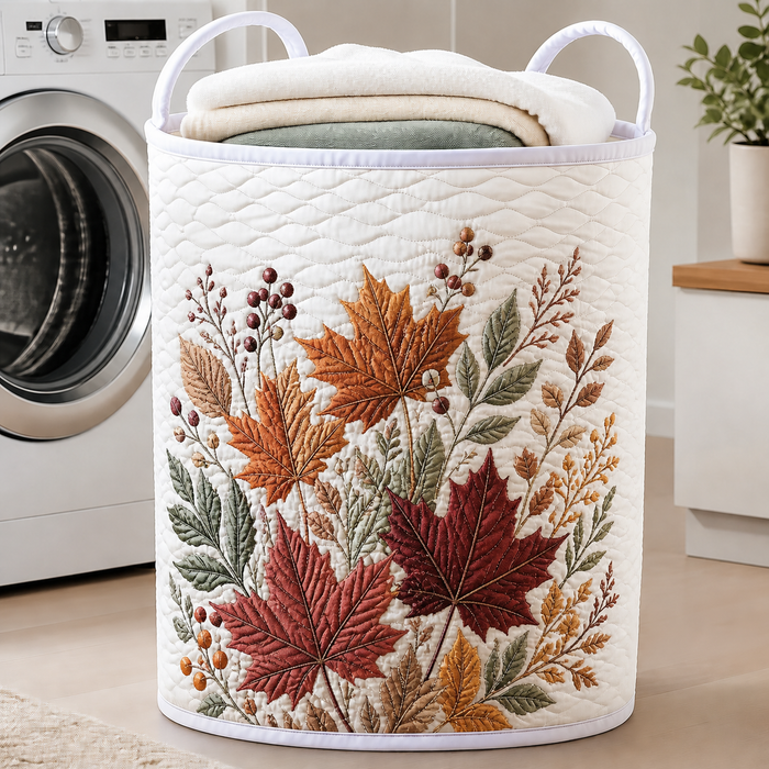 Panier à linge matelassé Feuilles d'Érable