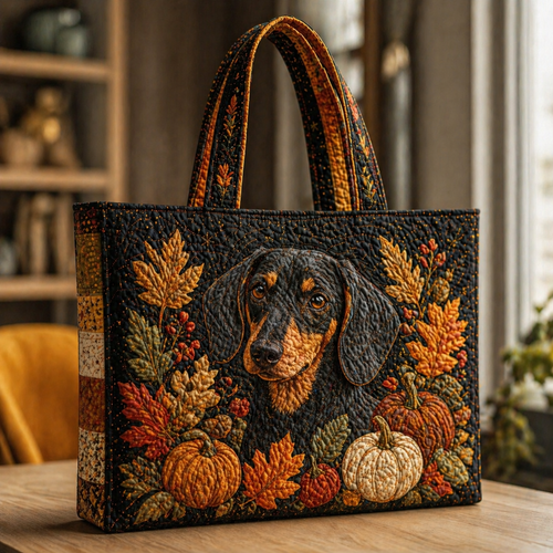 Sac cabas teckel matelassé