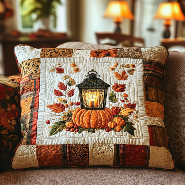 Taie d'oreiller matelassée Automne aux Chandelles