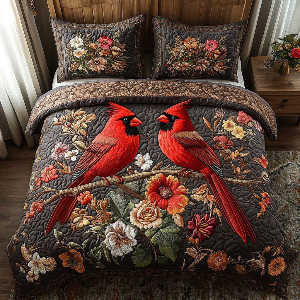 Ensemble de lit matelassé 3 pièces - Cardinal