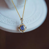 Collier pendentif Celeste Royale | Or