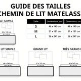 Chemin de lit matelassé Allée d'Érables Ambrés – vue 2