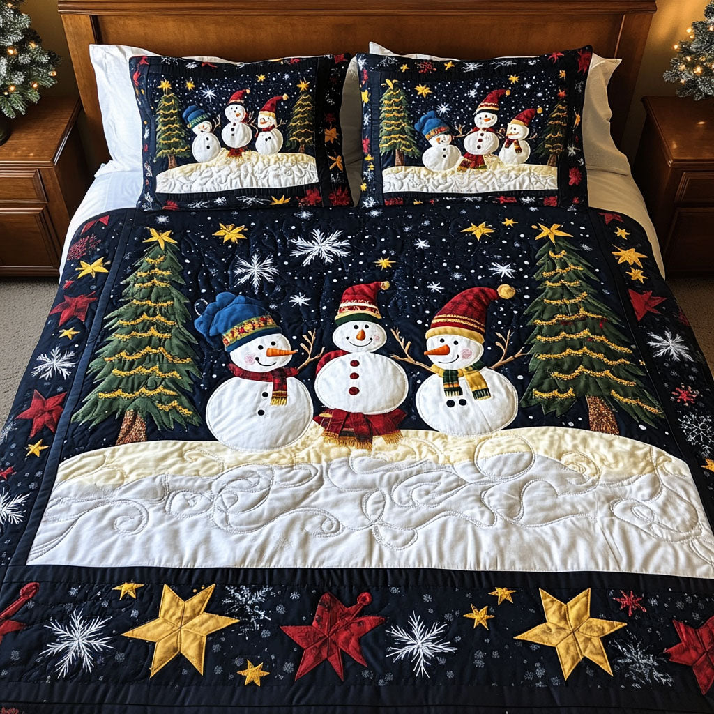Ensemble de lit matelassé 3 pièces - Noël