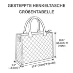 Henkeltasche Franzoesische Bulldogge Patchwork - Bild 2 [de]