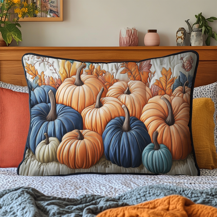 Taie d'oreiller matelassée Citrouille Douillette