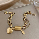 Bracelet large en or