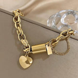Bracelet large en or
