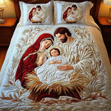 Ensemble de lit matelassé 3 pièces - Nativité