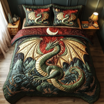 Ensemble de lit matelassé 3 pièces - Dragon