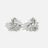 Opal-Blumen-Ohrringe in Gold