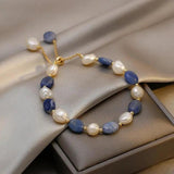 Bracelet élégant marguerites océan