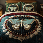Ensemble de lit matelassé 3 pièces - Papillon