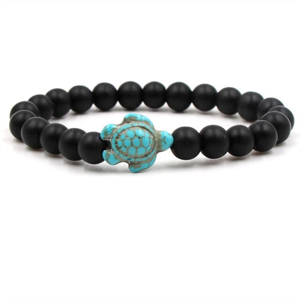 Bracelets en pierres naturelles motif tortue