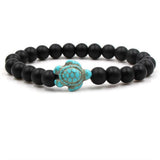 Bracelets en pierres naturelles motif tortue
