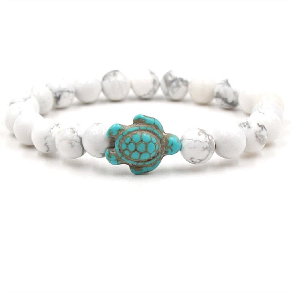 Bracelets en pierres naturelles motif tortue